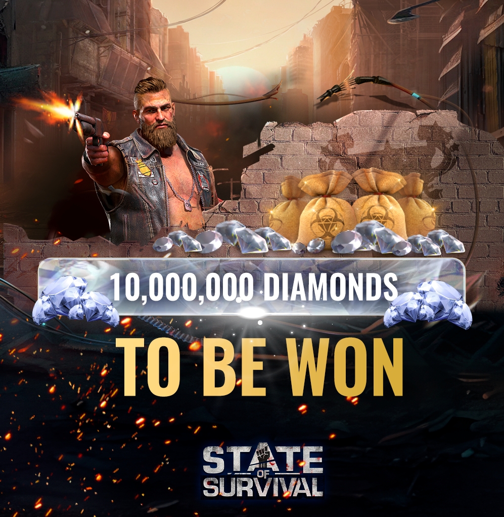 state_survival's tweet photo. 🏆 The Doomsday Open is set to ignite February with over 10,000,000 Diamonds💎.

📜 Stay alert for the updated rules and schedule coming your way soon.
🎁 Participate in each Community event for a chance to win a colossal share of the ever-growing Diamonds pool!

#StateOfSurvival https://t.co/3SiQuQMFfg
