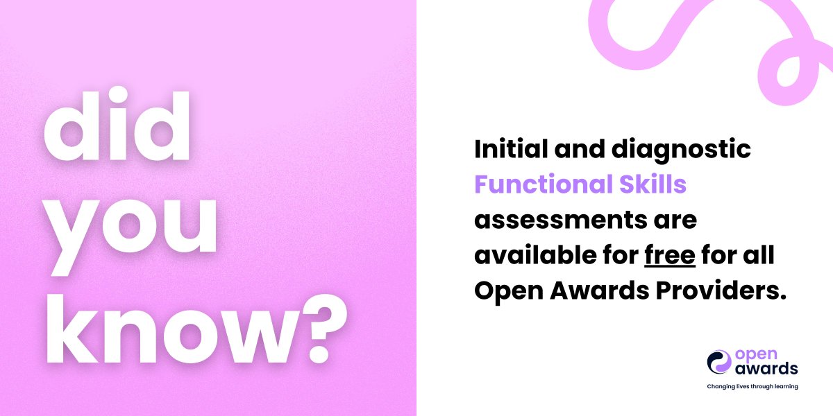 openawards's tweet image. We are committed to supporting our providers and learners right from the start of their #Functional #Skills journey. 

Thanks to our friends at #PassFunctionalSkills