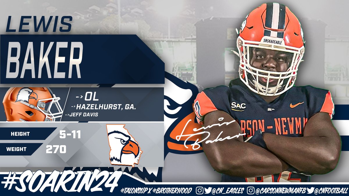 CN_Eagles's tweet photo. 🖋️ #️⃣9️⃣
Lewis Baker – 5-11 – 270 – OL – Hazelhurst, Ga. – Jeff Davis - @LewisBaker52
📋 https://t.co/jA89YsZfJh
#CNNSD24 #SoarIn24 | #TalonsUp x @cnfootball https://t.co/CefksqBpKO