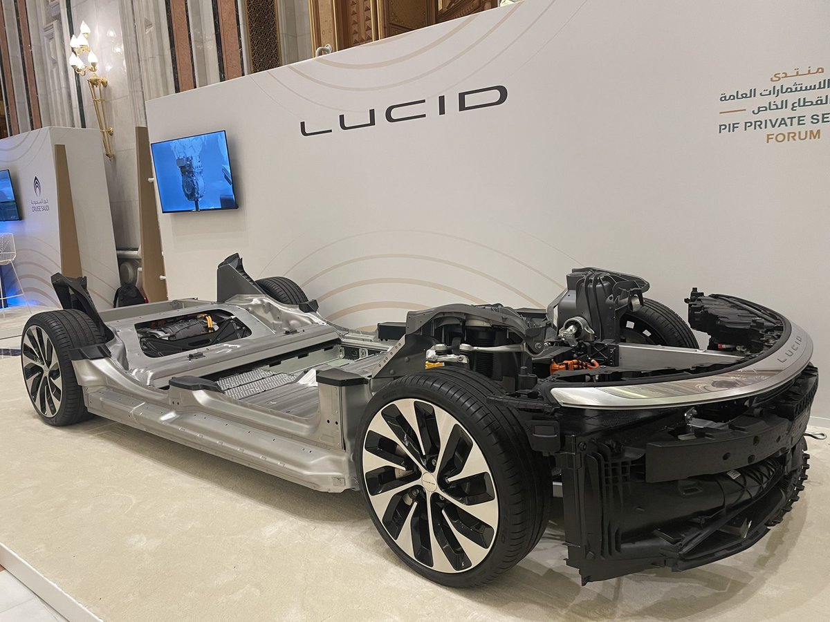 SivateH's tweet photo. Companies like @ceer and @LucidMotors – which is majority-owned by the Kingdom’s @PIF_en – are at the forefront of catalyzing the EV industry’s growth within Saudi Arabia, having taken numerous measures within a short period to ensure its expansion

#PIF_PrivateSectorForum https://t.co/q77ZrBp8Gn