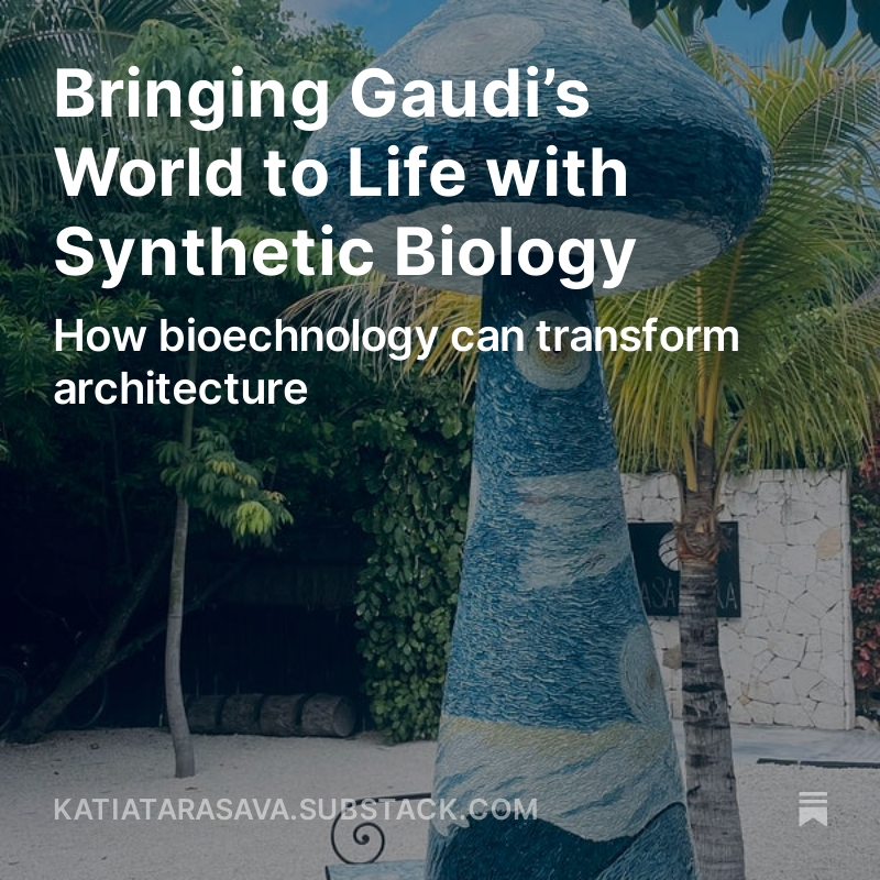 As a scientist, I love #gaudí 's bio-inspired architecture. Beyond natural shapes, we can take inspiration from biology to develop #sustainable building materials such as mycelium bricks or #biocement by <a href="/Biomason/">Biomason</a>. 

Read about #synbio in construction: 
tinyurl.com/y2zx823z