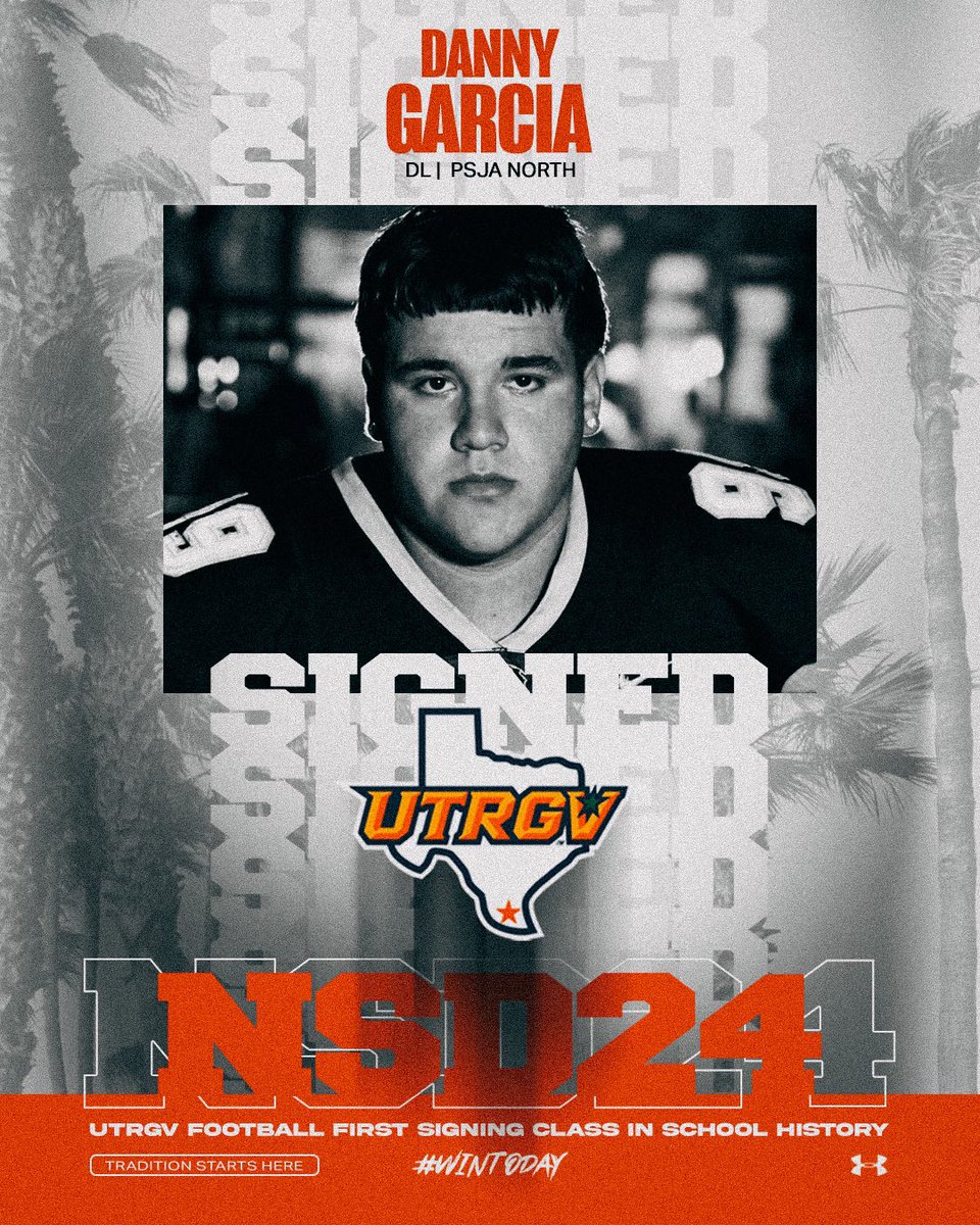UTRGVFootball's tweet photo. 🌴Welcome to The Valley!🌴

Help us welcome Defensive Lineman from PSJA North HS! 
Danny Garcia, @danny_gar99

💪🏽🔥🌴✌🏽
#TraditionStartsHere
￼#WinToday https://t.co/GItfsgGILz