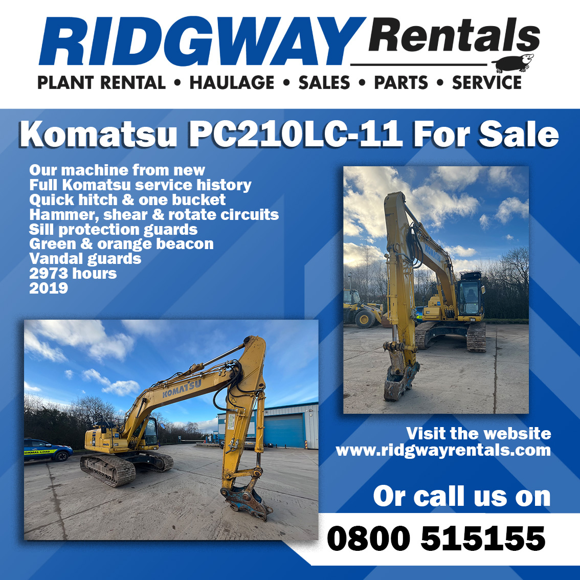 ridgway_rentals's tweet photo. Check out this Komatsu PC210 available for sale from our hire fleet.
https://t.co/1otYlsWH6K
#komatsu #PC210 #komatsupc210 #excavator #construction https://t.co/ztgLdCYvJY
