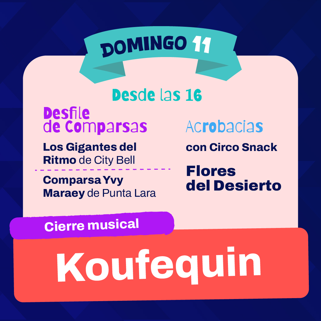 El carnaval de las infancias está llegando a La Repu 🎉 Deslizá y mirá lo recargado que se viene el finde para los más chicos 👇