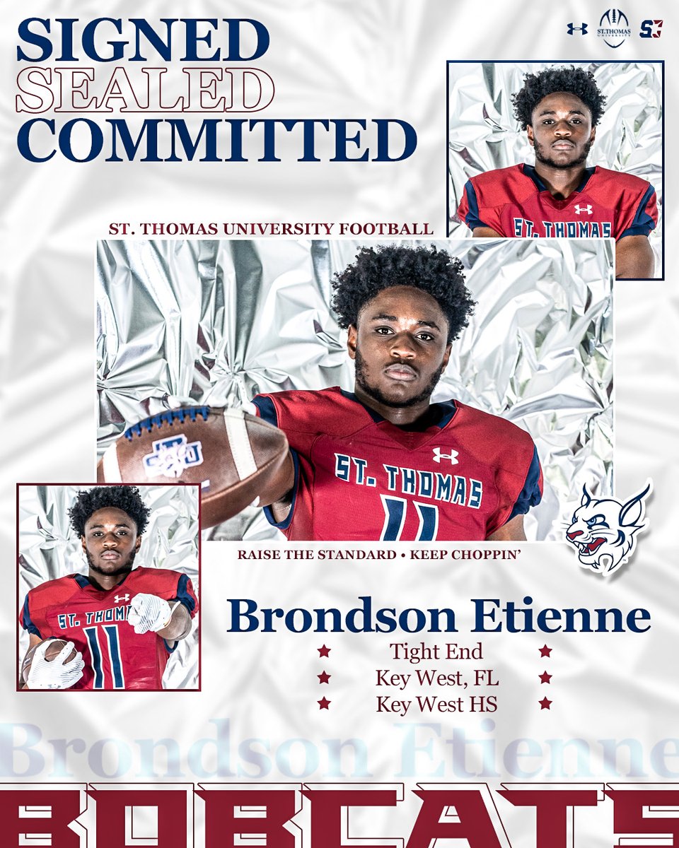 STU_Football's tweet photo. Join us in welcoming the newest Bobcat to the 3️⃣0️⃣5️⃣@brondson11 🌴

#RaiseTheStandard // #STUNSD24 https://t.co/bYp3BPFabj