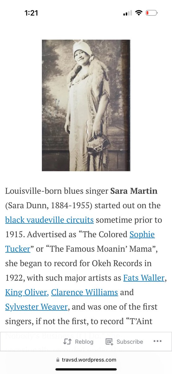Black History 4 The Record #23. #scottjoplin #minstrels #ragtime #SaraMartin #JamesScott #lilmcclintock The entertainment for privileged whites choice of music was Opera or Vaudevillian.  In America however Black African Americans were not allowed in Opera houses so they created