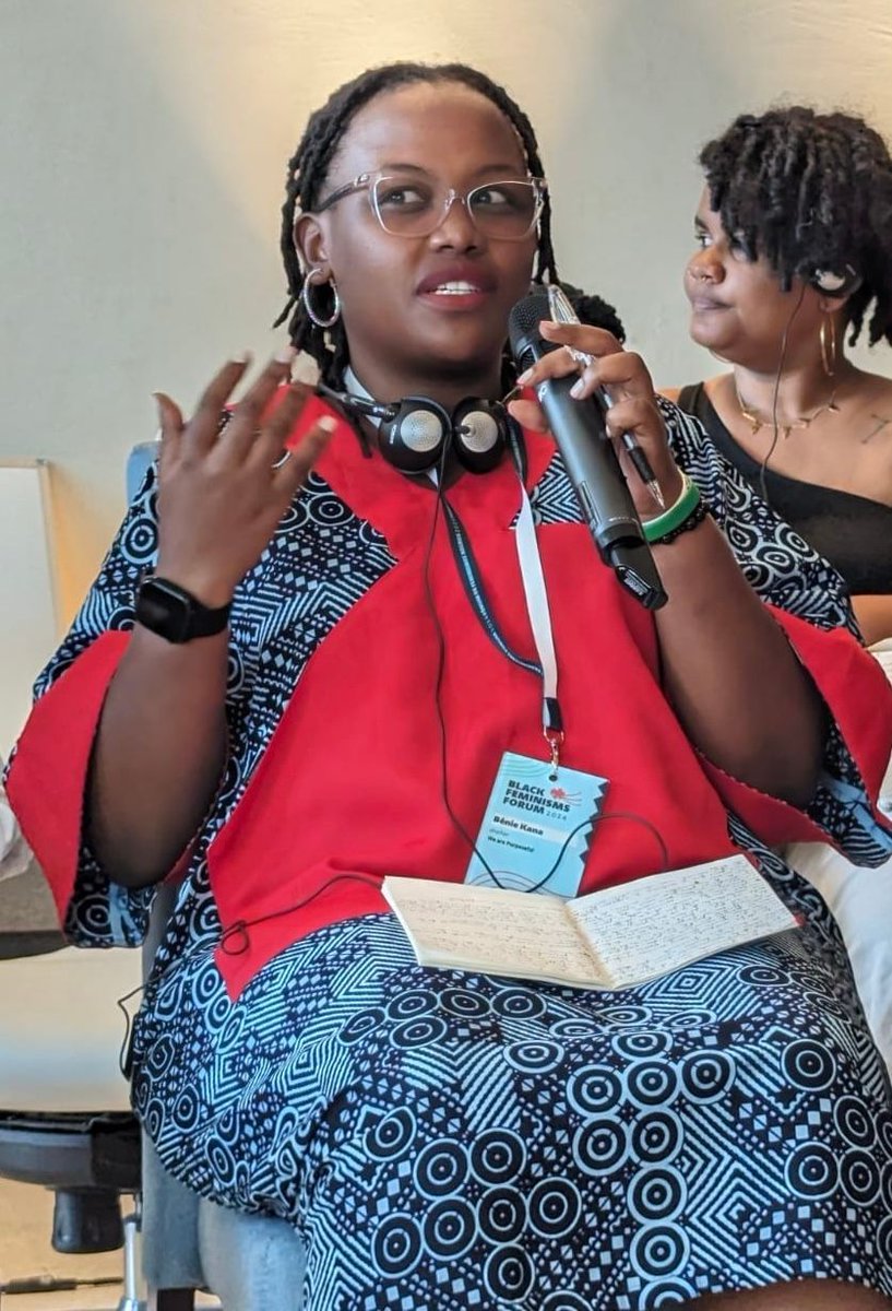 'There is always a glimmer of hope in our struggles - I discover hope in the midst of our fight, knowing that I am not alone - we are organising together!' @AxellaKana, Burundian CEO, young feminist, & Purposeful Advisor at #BFF2024 Building Black feminist power @BlackFemFund