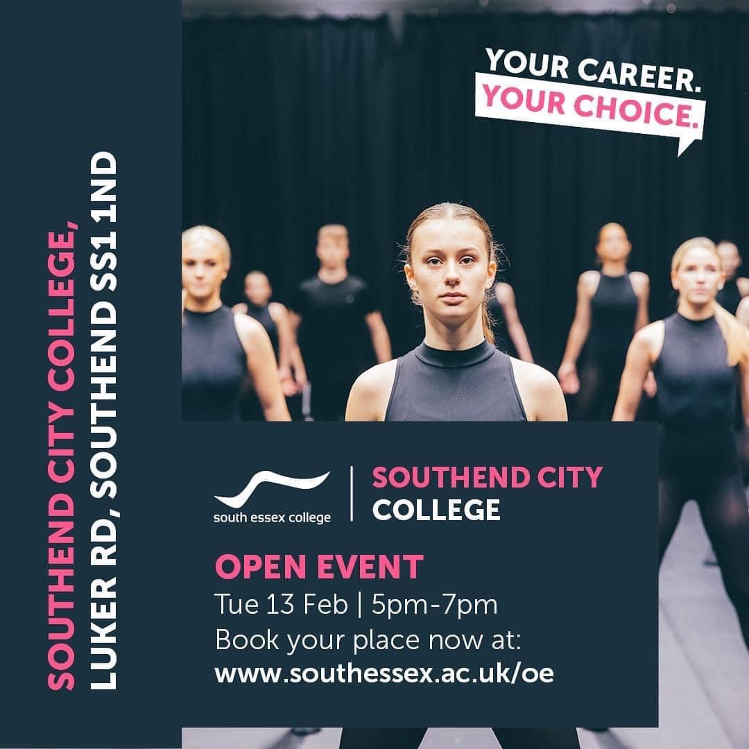 Don’t miss our next Southend open event! This open event will offer you the opportunity to learn more about the unique campus, the state-of-the-art facilities and courses that are available to you. Find out more and sign up here: southessex.ac.uk/events/open-ev…