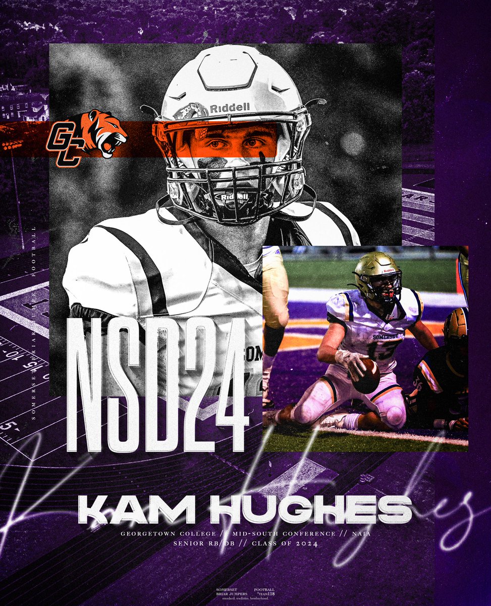 Senior RB @KammHughess_ will be signing with @Gtown_Football today at 3:30 in the Carnegie Room at SHS! #BJN / #NextLevelJumpers