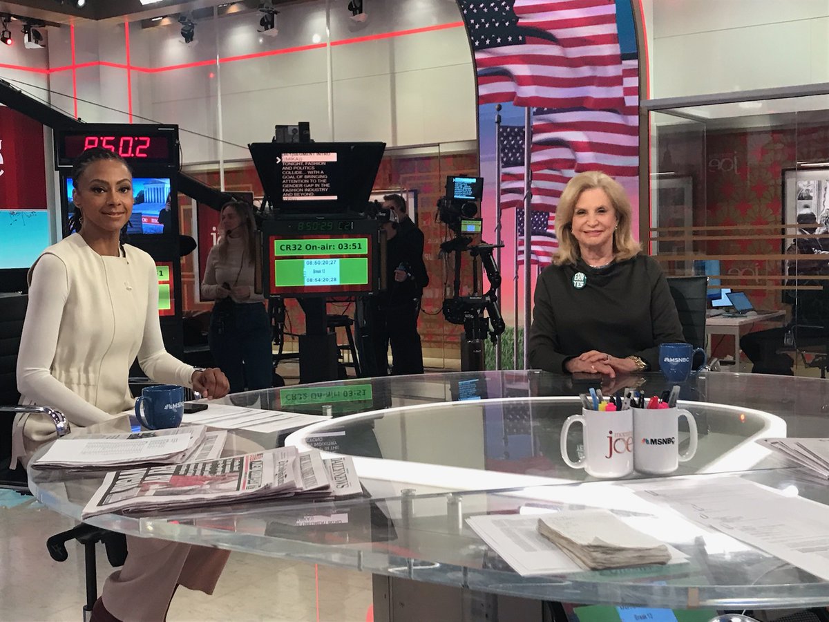 On <a href="/Morning_Joe/">Morning Joe</a> now with <a href="/ZakiyaEra/">Zakiya Thomas ☂️</a> <a href="/CarolynBMaloney/">Carolyn B. Maloney</a> talking about the Equal Rights Amendment. #ERANow