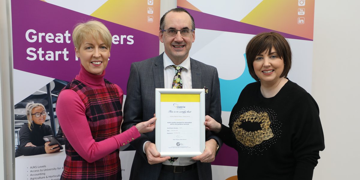 Our fabulous careers team were awarded with the Matrix accreditation for the quality and impact of advice given. The team are superstars 🌟 guiding people through careers options and multiple course options. Read more 👉bit.ly/3SL9mkN #GreatCareersStartHere