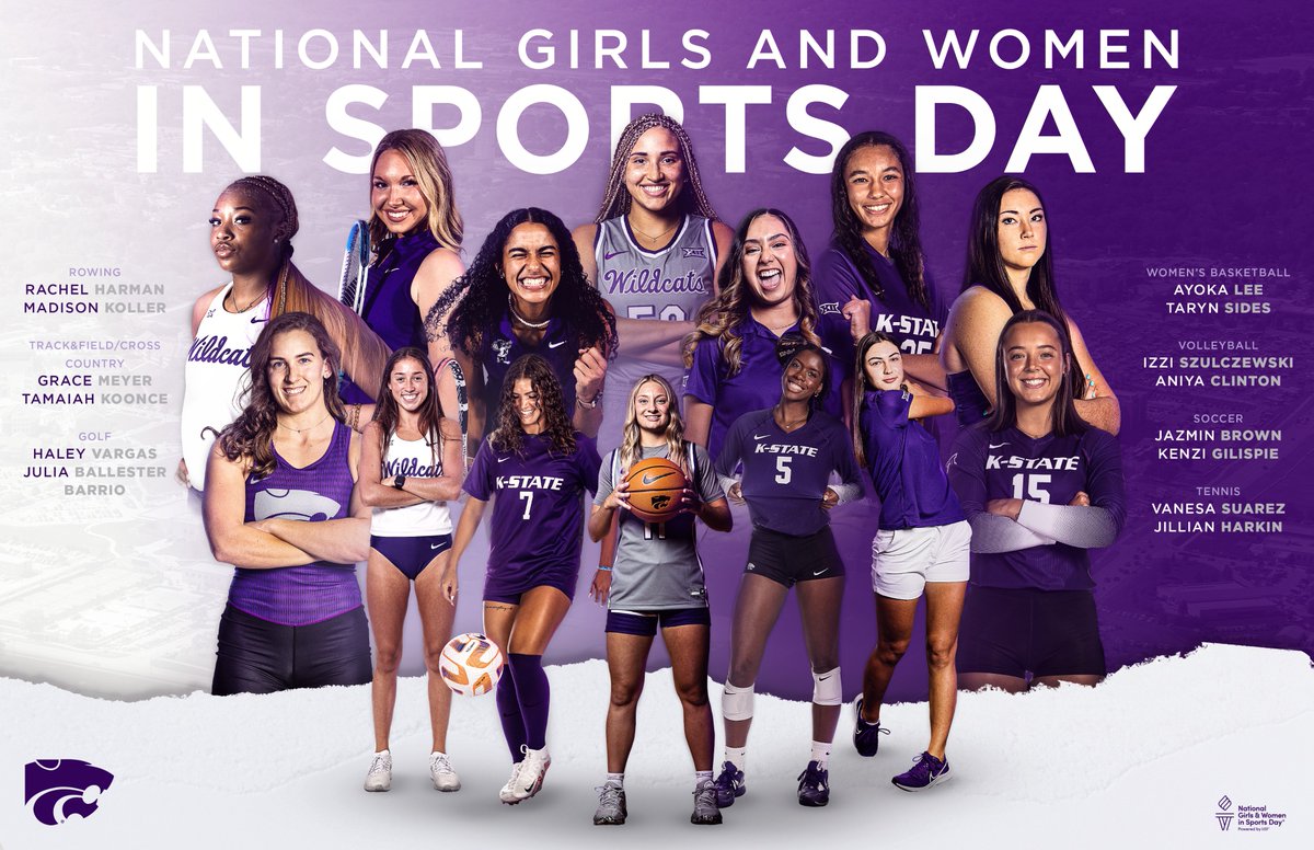 𝐄𝐕𝐄𝐑𝐘 𝐖𝐎𝐌𝐀𝐍 𝐀 𝐖𝐈𝐋𝐃𝐂𝐀𝐓 Celebrating our fearless female athletes, and the powerful inspiration they bring to future 'Cats in sport 💜 #KState x #NGWSD