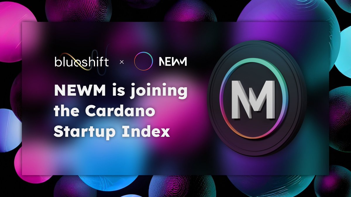 🎵 Breaking into the #Cardano Startup Index, NEWM sets a new rhythm with its music streaming marketplace. Stay tuned for the launch, as blockchain meets innovative tunes! 🚀 #NEWM #Cardano