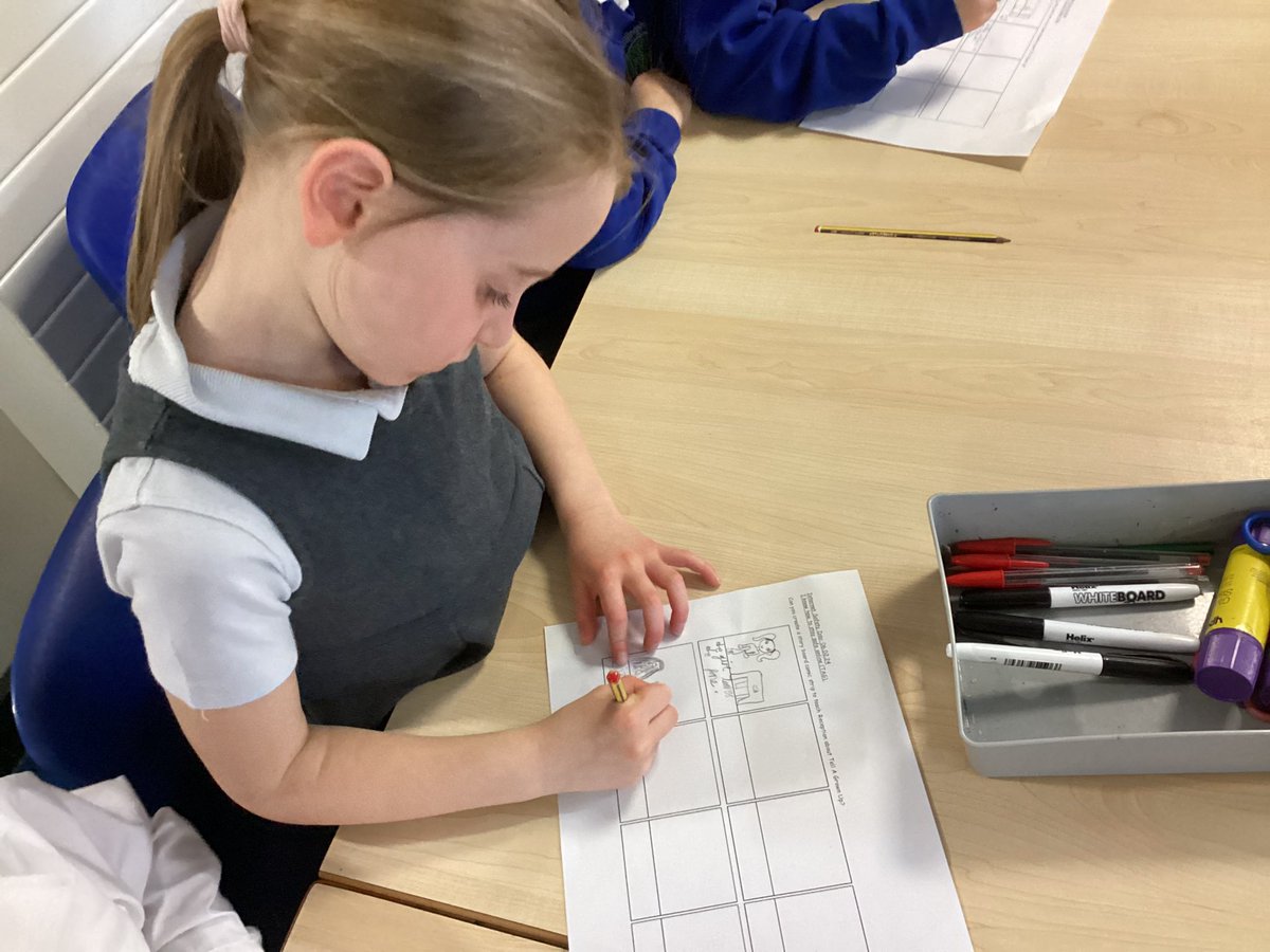 BPSYearTwo's tweet image. Year 2 created a story board for Reception children to teach them how to stay safe online. In pairs, the children worked together to create different scenarios that could happen and what to do to stay safe. #billingshurstcomputing