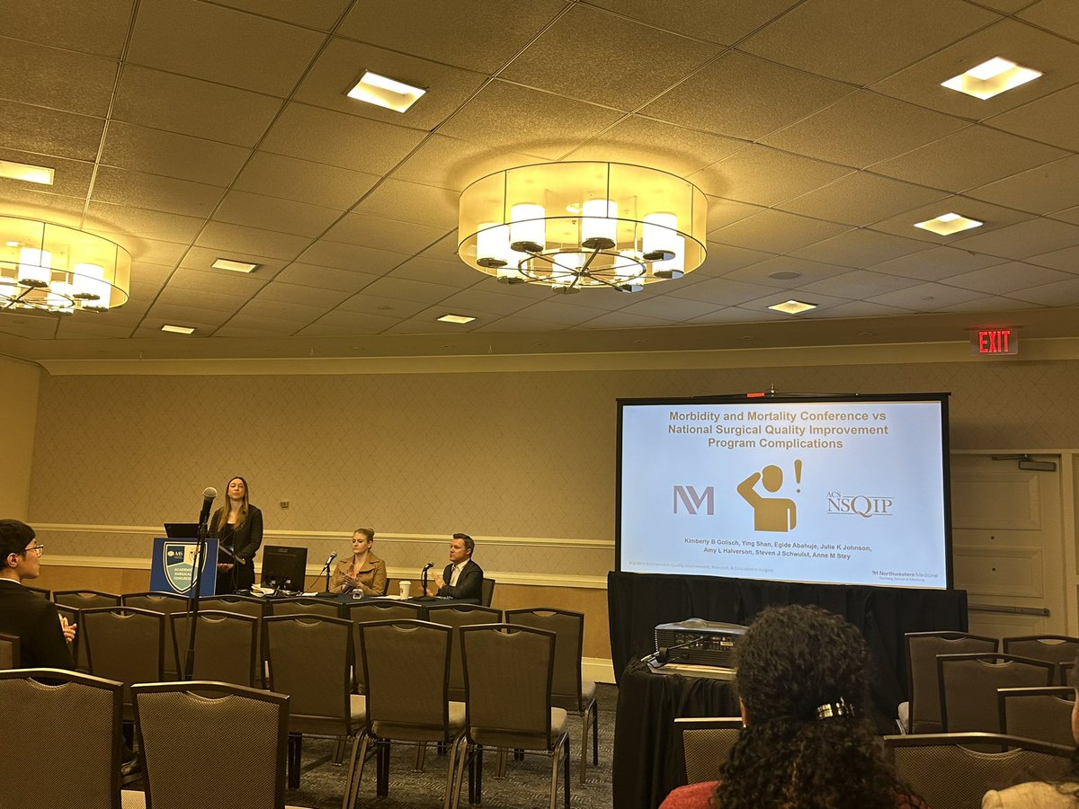 How do we reconcile the differences in tracked complications between M&M and NSQIP? @BrooketheOstomy tells all in a great presentation at #ASC2024. @NQUIRES1 @purplesurg @AnneMStey @NMSurgery @JulieJKJohnson