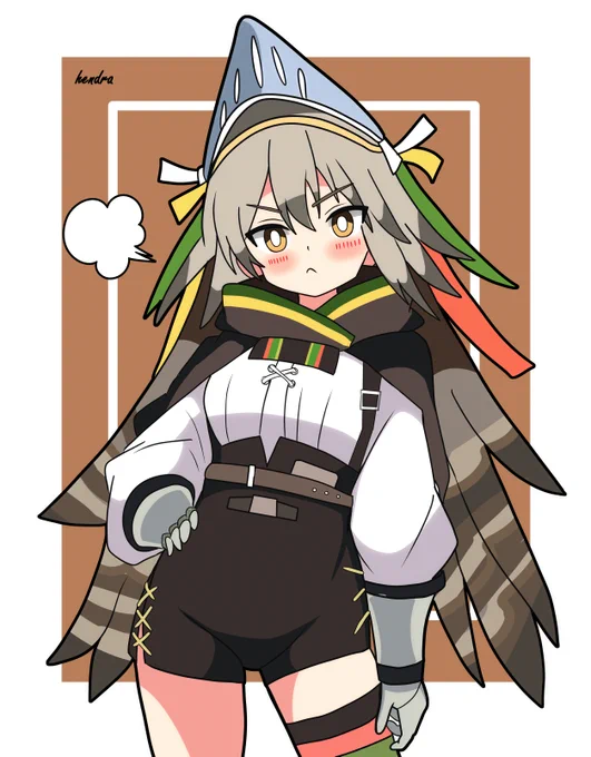 #アークナイツ版深夜の真剣お絵かき60分一本勝負 ファートゥースです。遠牙騎士ユスティナ!!!!