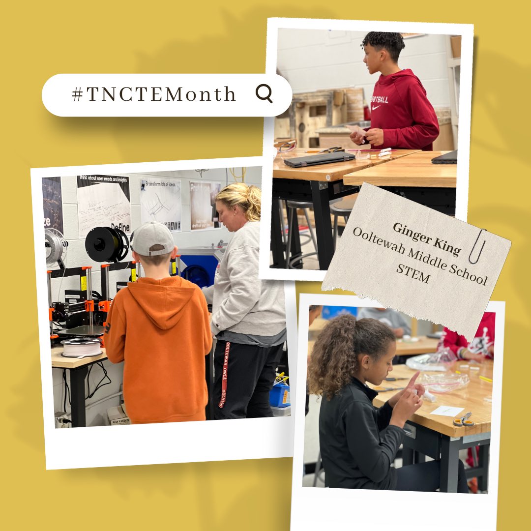 HCSfutureready's tweet photo. Kudos to Ginger King, a CTE teacher extraordinaire! Her dedication to merging STEM and Career Exploration is shaping bright futures for her students. Thank you, Ms. King, for inspiring the next generation of innovators!  #TeacherAppreciation #CTEChampion #CTEMonth #AcceleratingTN https://t.co/ZlAneRkAqQ