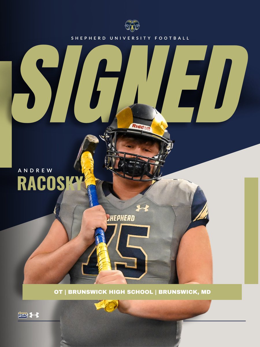 FIRST SIGNEE OF THE DAY!!! Welcome @RacoskyAndrew to the Ram Family! #NationalSigningDay #Team95 #TrueBeliever