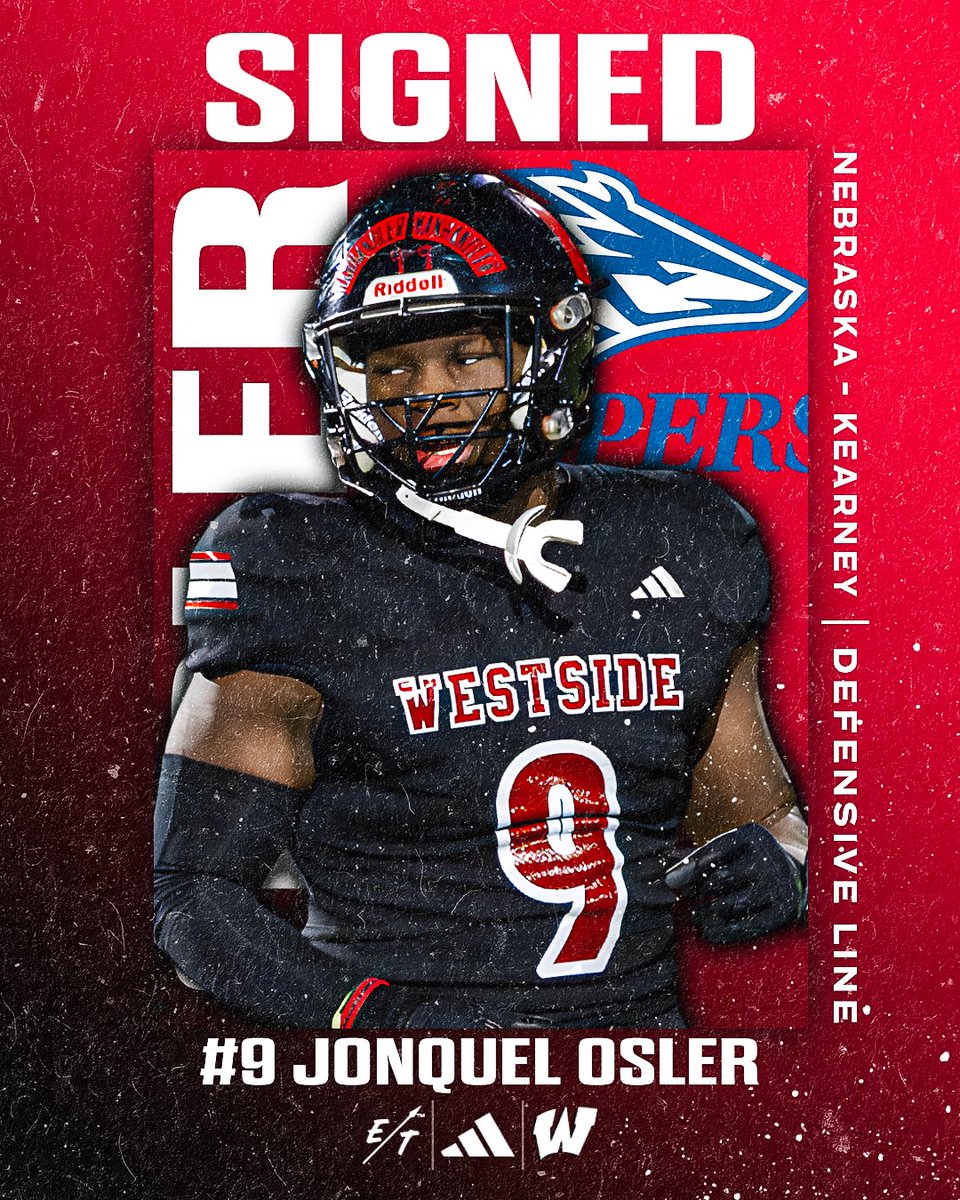 ✍️Westside Football Signing Day Part 2✍️

Jonquel Osler (<a href="/jonquelosler9/">Jq</a>) has officially signed to <a href="/UNK_Football/">UNK Football</a>!

#RecruitWestside