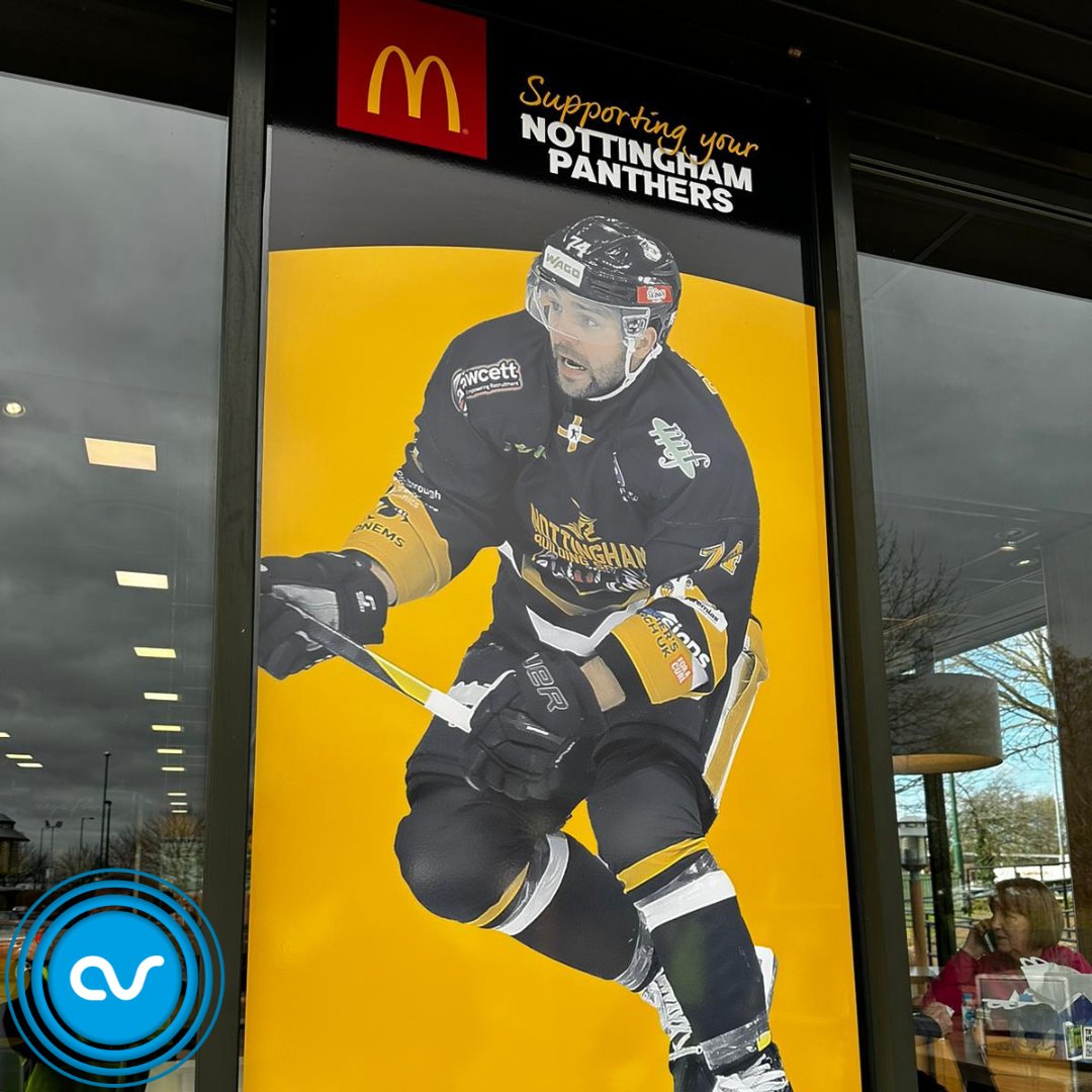 ArSigns's tweet photo. Our work with @PanthersIHC has spread across the city this week with the installation of #panthers #windowvinyl in @MacdonaldsUK across #Nottingham.

Keep an eye out for our work and think of us when you're tucking into your #McNuggets! https://t.co/xwR7t35mUB