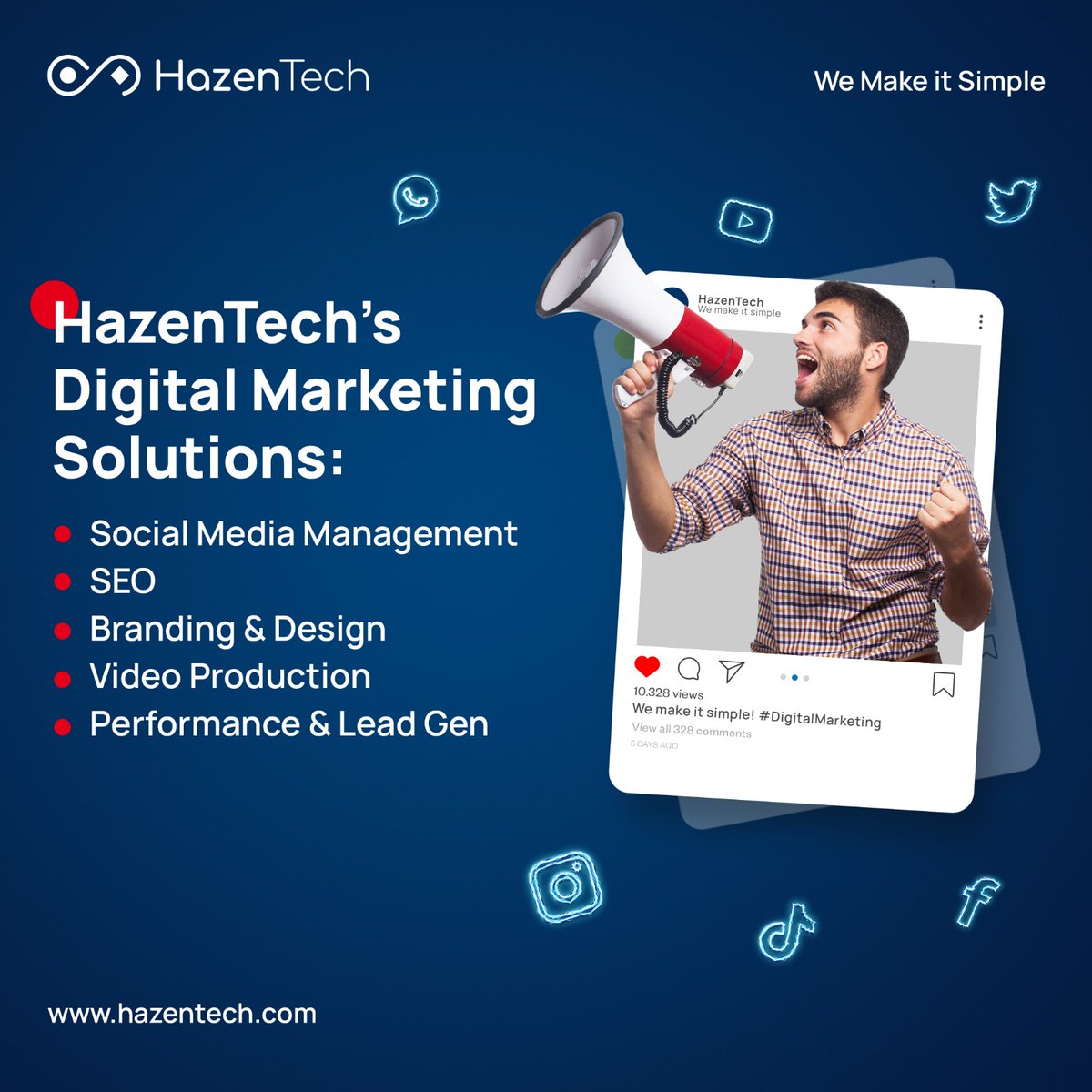 Hazen Technologies Inc (@techhazen) on Twitter photo Uplift your digital presence with HazenTech's comprehensive ๐๐ข๐ ๐ข๐ญ๐๐ฅ ๐๐๐ซ๐ค๐๐ญ๐ข๐ง๐ ๐๐จ๐ฅ๐ฎ๐ญ๐ข๐จ๐ง๐ฌ!
Ready to optimize your digital strategy? Explore our services now: hazentech.com
#HazenTech #digitalmarketing #socialmedia #seo #branding #innovation Uplift your digital presence with HazenTech's comprehensive ๐๐ข๐ ๐ข๐ญ๐๐ฅ ๐๐๐ซ๐ค๐๐ญ๐ข๐ง๐ ๐๐จ๐ฅ๐ฎ๐ญ๐ข๐จ๐ง๐ฌ!
Ready to optimize your digital strategy? Explore our services now: hazentech.com
#HazenTech #digitalmarketing #socialmedia #seo #branding #innovation