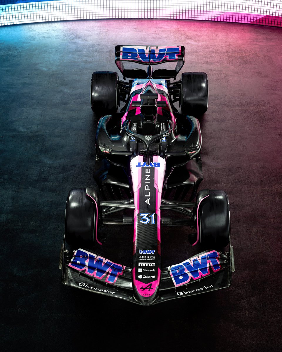 AlpineF1Team's tweet photo. Returning in BWT Pink for this season 🤩 https://t.co/5PTevr6D3K