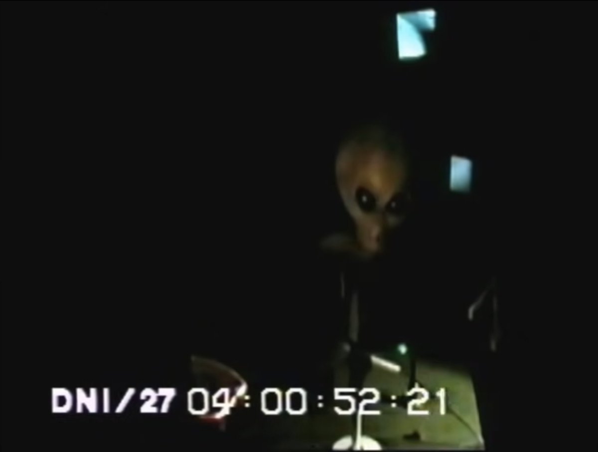 double_density's tweet image. The 1990s were a weird time.
Here are some stills from the 1997 "documentary" Area 51: Alien Interview, which we covered in episode 258 (out today!).