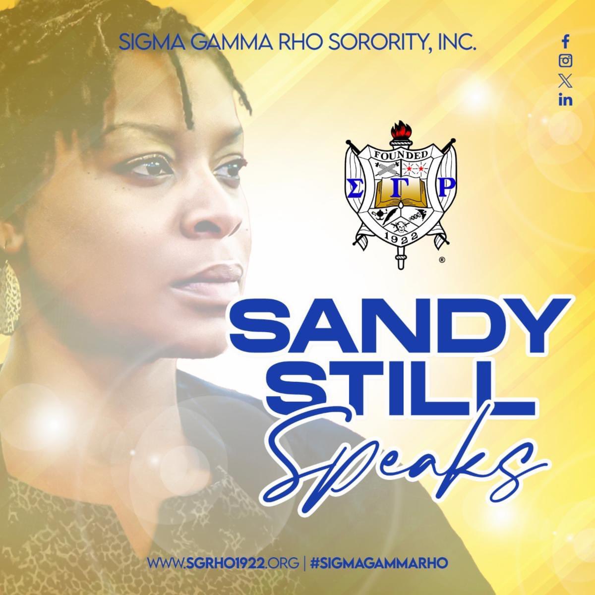 Today we honor and celebrate Soror Sandra Bland's Birthday. 

Today we send love to Soror Bland's family, friends, and everyone who loved her.

Sandy still speaks! 

#SigmaGammaRho #GreaterWomenGreaterWorld #SayHerName #SandySpeaks