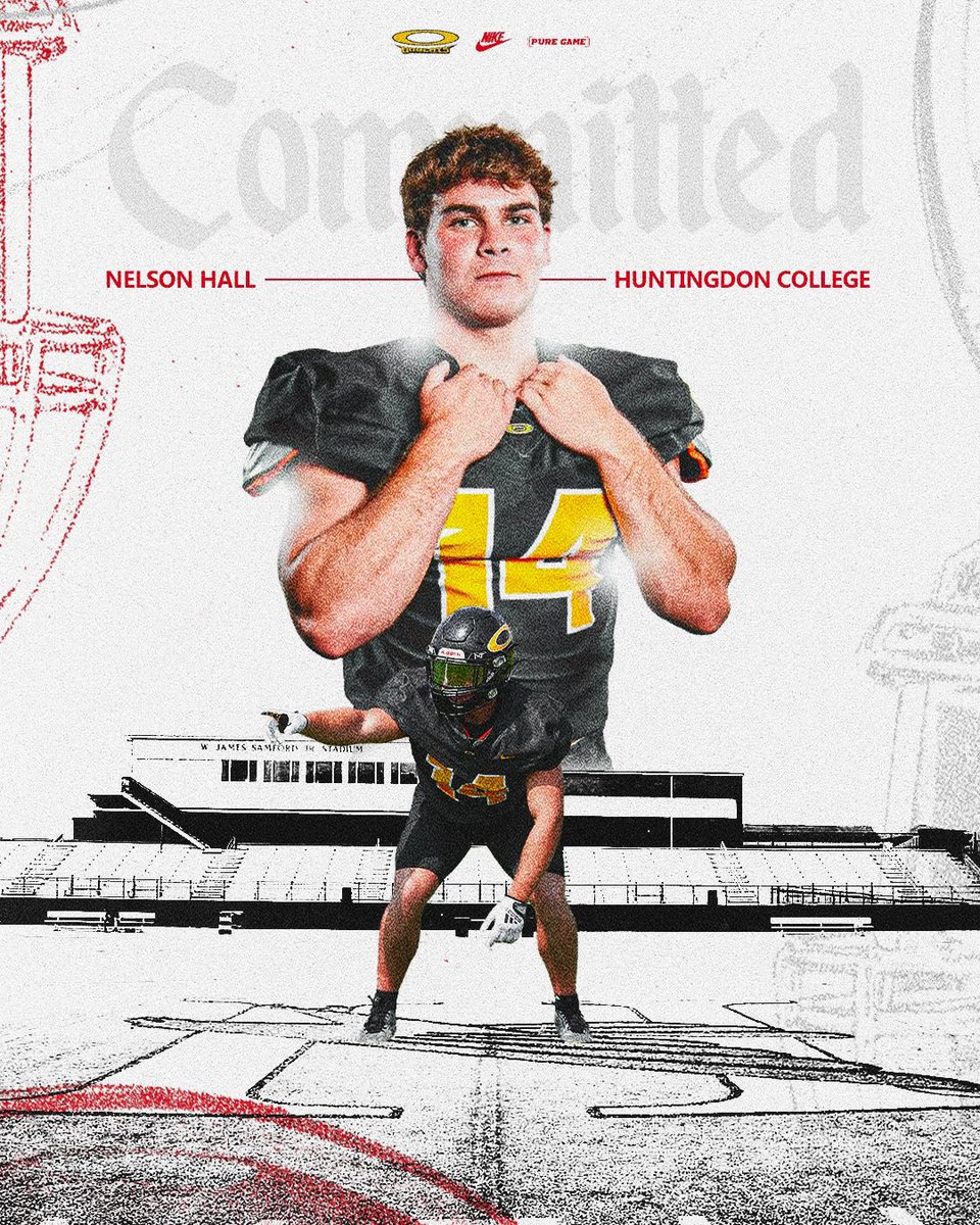Congratulations to Nelson Hall on committing to Huntingdon College to continue his education and play football at the next level! Nelson's official signing will take place in a couple weeks with more information to come. #bobcatstrong <a href="/HCHawksSports/">Huntingdon College Athletics</a> <a href="/HawksFootball/">Huntingdon Football</a>