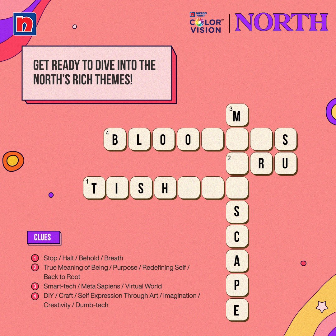 NipponIndia's tweet photo. Get ready for an adventure! Guess and solve the crossword to unravel the diverse themes of the North! Color Vision 2024’s cool palette is all about celebrating North and staying on trend with today’s styles. Keep an eye out for the big reveal.
#ColorVision2024 #NipponPaintIndia https://t.co/lUVORt9cYa