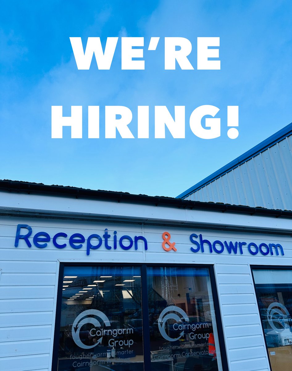 Come & join our team!

We are currently looking for a new receptionist.

The role includes meeting & greeting customers as well as helping with our busy glass & glazing department.  

To apply, please contact or send your CV to applications@cairngormgroup.co.uk