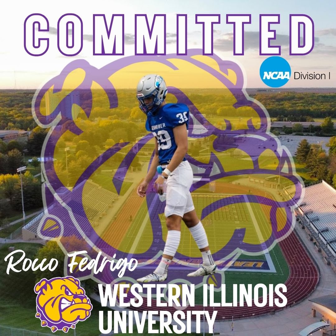 After a great visit and conversation with @CoachJCaraway I will be committing to D1 University of Western Illinois!! 🟣🟡@_CoachHoov @CoachJoeDavis @WIUfootball @MIexposure @Legacy_Kicking @nxtlvlspeclstAW @IkeVEagles1 @youngslingersQB