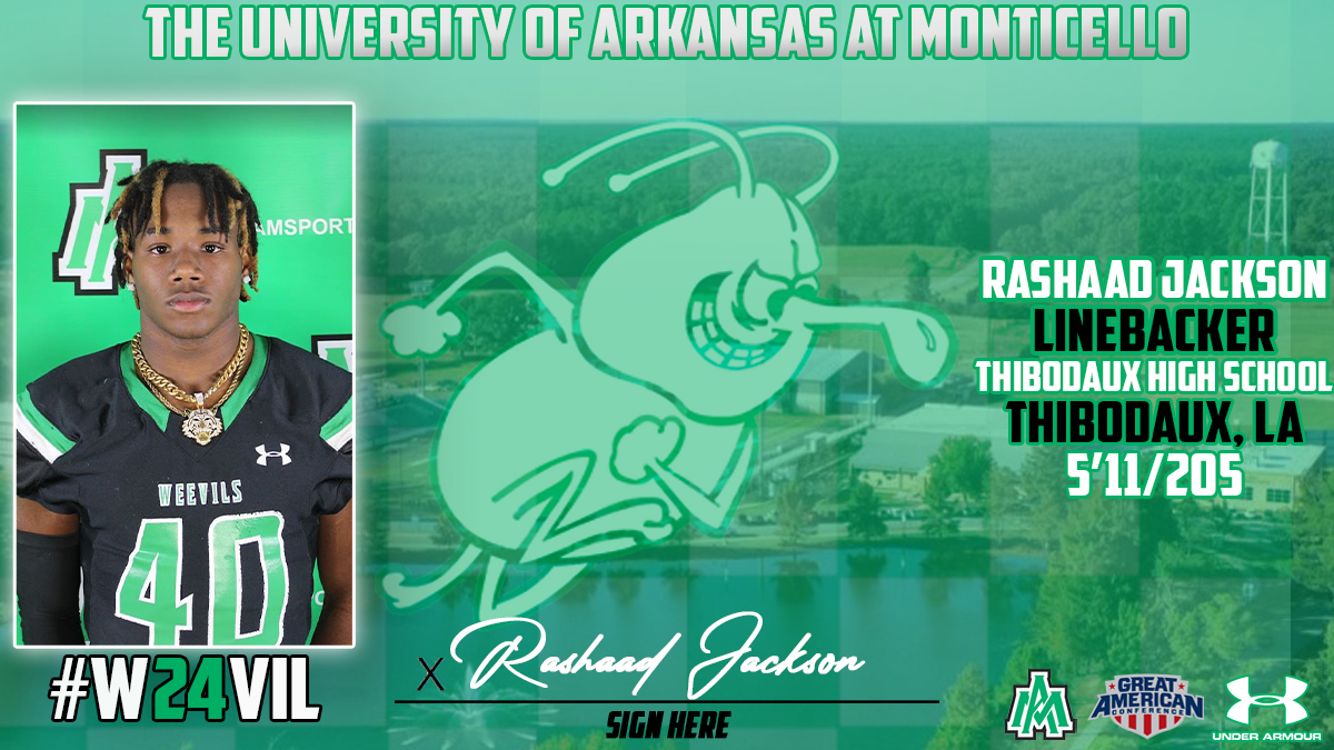 WeevilFootball's tweet photo. Adding another hard hitting linebacker from Louisiana. Please welcome Rashaad Jackson to the Weevil Family! #W24VIL https://t.co/nc7wtgcT6z