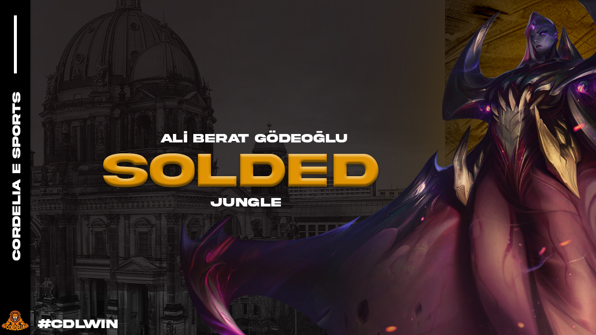 CordeliaEsports's tweet image. Bu sezon League Of Legends takımımızın Ormancı rolünü @S0LDED_ üstlenecektir.
Aramıza Hoş Geldin!!
#CDLWIN🚀