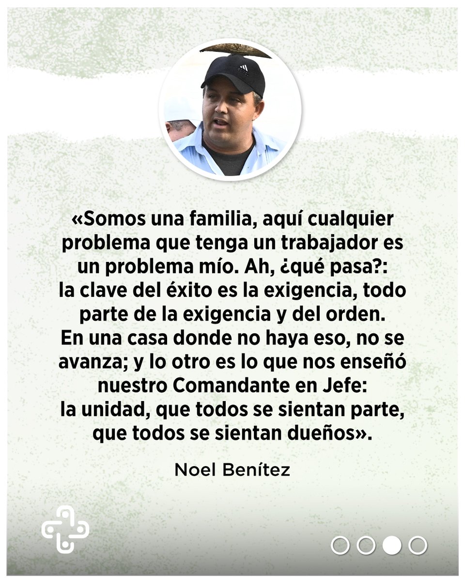 ❤️| Cuando a Noel Benítez su papá le sugirió la idea de incursionar en el cultivo de tabaco, pensó: "El viejo se me volvió loco".

🌱| Hoy Noel es el mayor productor de tabaco tapado de #Cuba. Es diputado y #GenteQueSuma.

🧐 |Conozca su historia.

presidencia.gob.cu/es/noticias/la…