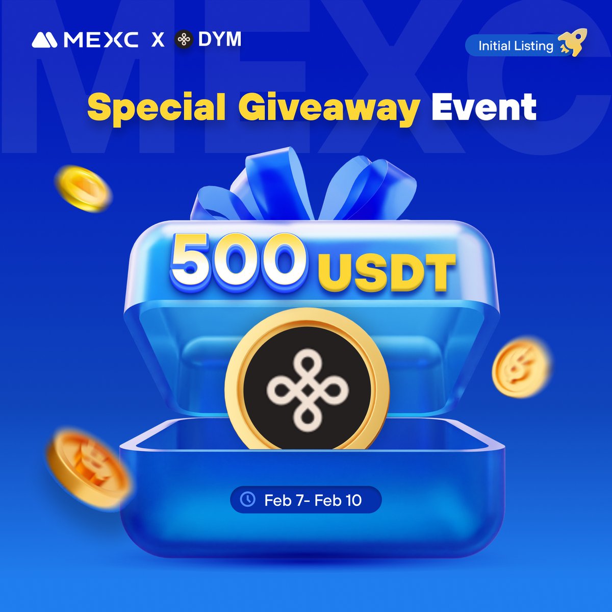 MEXC's tweet photo. We are giving away 500 USDT to celebrate the $DYM price soaring to new heights🎁

25 lucky winners get 20 USDT each! To enter:
1⃣Follow @MEXC_Official
2⃣Like, and Quote Repost https://t.co/2rINXCmNK0 with #DYMonMEXC
3⃣Fill out this form:
https://t.co/CIMSePQjm7 https://t.co/d8E4vLESgH