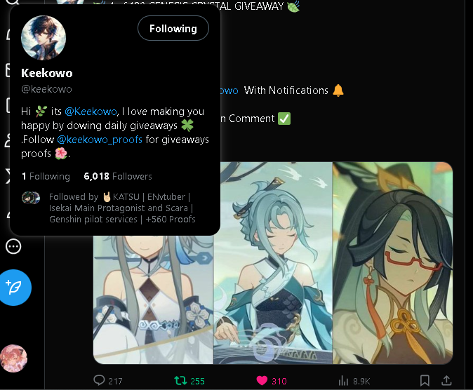 Yokosume3's tweet photo. @keekowo thx for the GA https://t.co/aN9ZOmdWPG