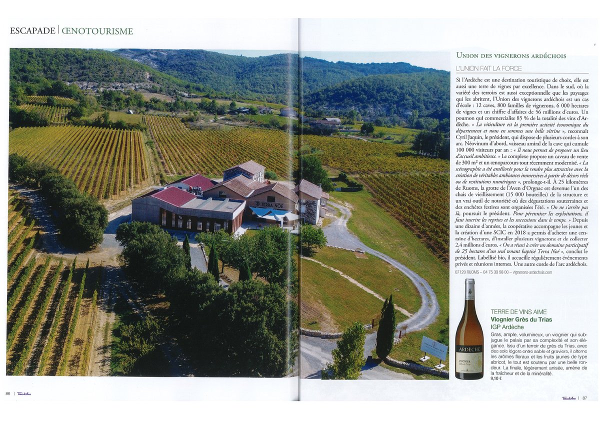 Quand le magazine #TerredeVins met à l'honneur les caves coopératives ✨

"L'#Union fait la force", un article à retrouver dés à présent et à lire sans modération !

#vigneronsardechois #vinsardeche