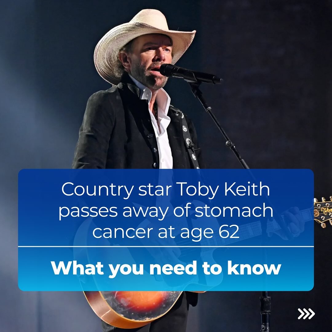 mhshospital's tweet photo. Country music star, Toby Keith, passed away from stomach cancer at 62 y/o. Amidst this loss, it's crucial to highlight the battle against stomach cancer. According to @AmericanCancer, it accounts for 1.5% of cancers diagnosed each year. Have a look &amp; know that we are here for you https://t.co/hYJM7lqzy2