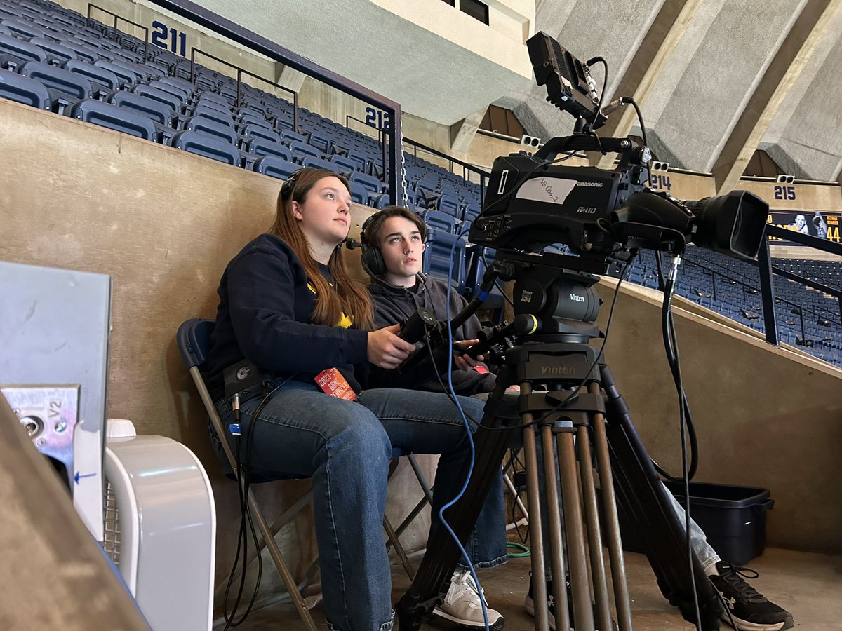 wvuathleticsvid's tweet photo. We are fortunate to have so many incredibly talented women working on our ESPN+ broadcast and video board shows! Happy National Girls and Women in sports day 🫶🏻💛🌎🎥 https://t.co/tc7Thm6juN