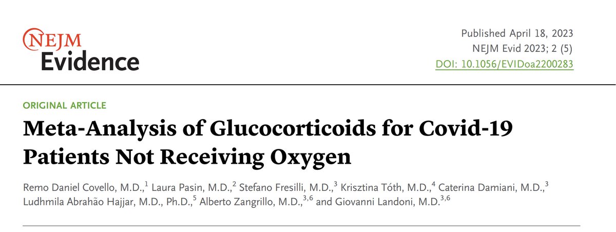 Giovanni Landoni, MD (@giovannilandoni) on Twitter photo A "NEW" JOURNAL ON PUBMED
<a href="/NEJMEvidence/">NEJM Evidence</a> is now indexed in #PubMed
all 318 previously published articles (years 2022-2024) are now on Pubmed, including our pubmed.ncbi.nlm.nih.gov/38320047/
<a href="/Laura_Pasin/">LauraPasin</a> <a href="/SFresilli/">Stefano Fresilli</a> <a href="/azangrillo/">Alberto Zangrillo</a> <a href="/SRAnesthesiaICU/">San Raffaele Anesthesia and Intensive Care</a>
#FOAMcc #FOAMed #MedTwitter <a href="/NEJM/">NEJM</a> A "NEW" JOURNAL ON PUBMED
<a href="/NEJMEvidence/">NEJM Evidence</a> is now indexed in #PubMed
all 318 previously published articles (years 2022-2024) are now on Pubmed, including our pubmed.ncbi.nlm.nih.gov/38320047/
<a href="/Laura_Pasin/">LauraPasin</a> <a href="/SFresilli/">Stefano Fresilli</a> <a href="/azangrillo/">Alberto Zangrillo</a> <a href="/SRAnesthesiaICU/">San Raffaele Anesthesia and Intensive Care</a>
#FOAMcc #FOAMed #MedTwitter <a href="/NEJM/">NEJM</a>