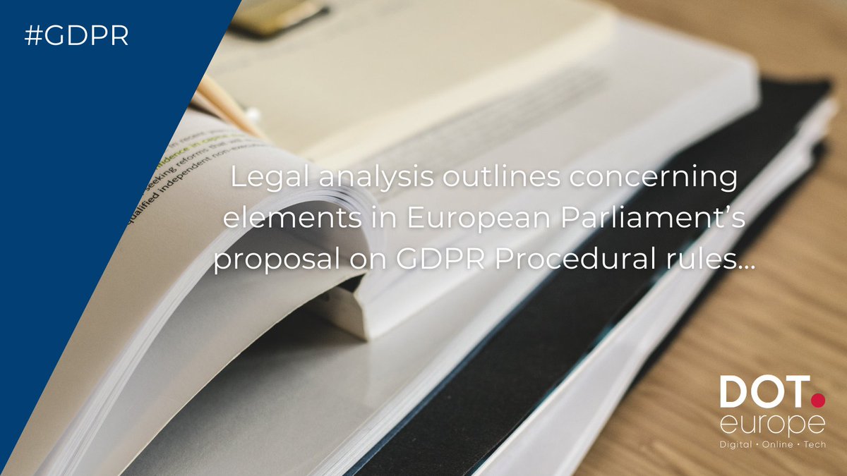 Legal analysis shows serious risks to fundamental rights in @Europarl_EN proposal on #GDPR Procedural Rules. ➡️Urgent need for transparent dialogue. ➡️Ensure alignment with fundamental rights and GDPR principles. @JanaToomEE @ClareDalyMEP @AxelVossMdEP bit.ly/3umYhNu