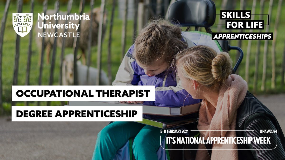 Our Occupational Therapist Degree Apprenticeship is aimed at those employed in Occupational Therapy support roles. Course video here: orlo.uk/NpNLG More about the course here: orlo.uk/5wMMP #NAW2024 #SkillsForLife #Apprenticeships #DegreeApprenticeships