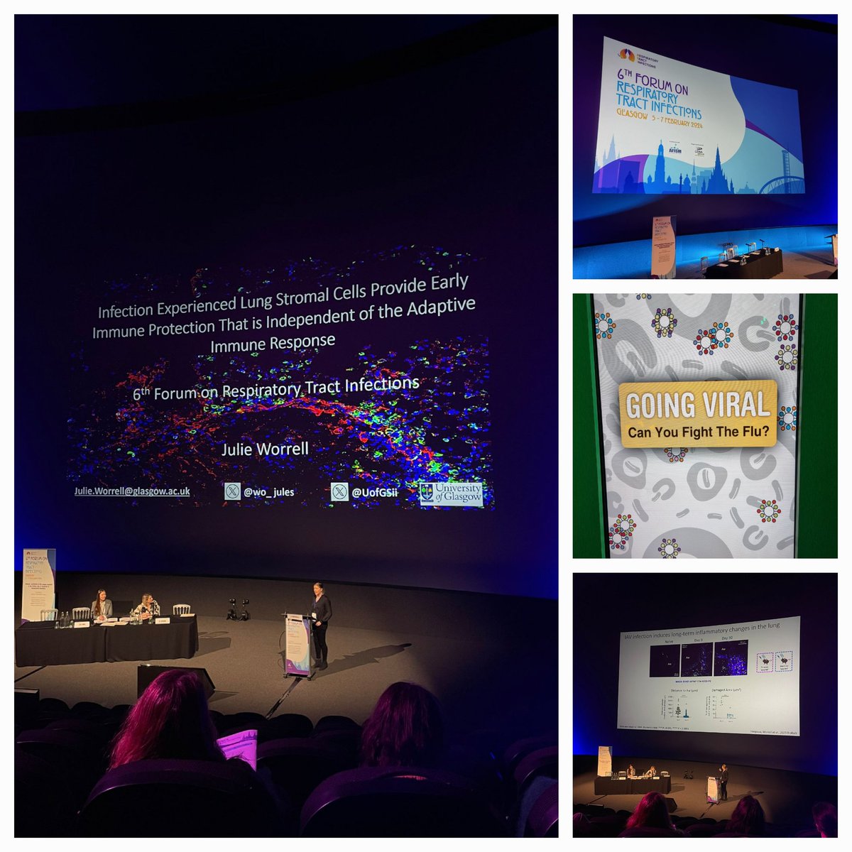 Fascinating to learn from clinical colleagues #RTI2024 Amazing progress being made treating #RespiratoryInfection 🫁 with huge insight coming from #muticentretrials 👍 Great opportunity to discuss my @UofGSii work #influenza #stromalrecall @gsc1 @LIVE_iiiglasgow @britsocimm