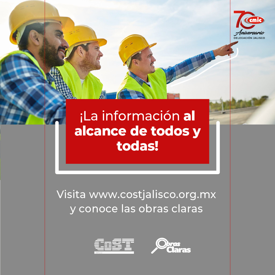 Tú también eres parte de "Obras Claras"!
📷Visita: costjalisco.org.mx
#ObrasClaras #TransparenciaEnConstrucción