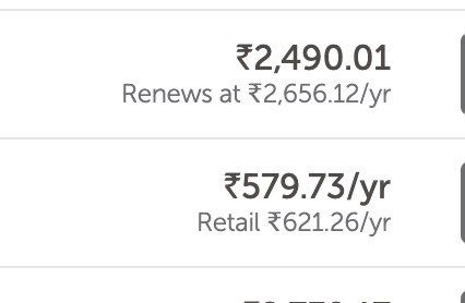 _navarasu's tweet photo. What is the difference between Renews at and Retail option in Namecheap?
#buildinpublic #indiehackers https://t.co/t5xEw0tRJE