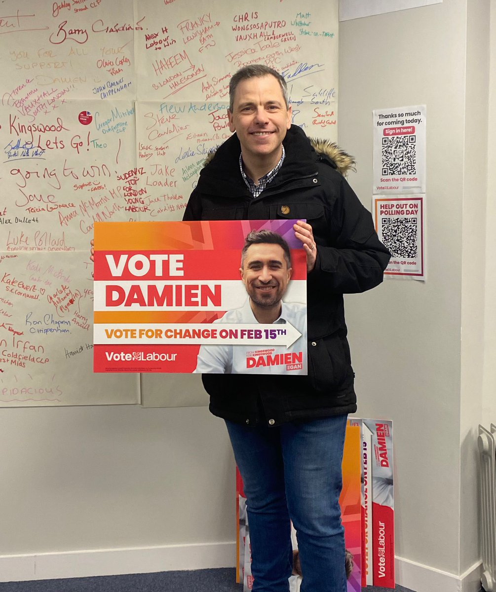 Great to be on the doorstep in Kingswood for our excellent candidate @damienegan . Spoke to so many voters who are ready for a Labour government. #VoteLabour