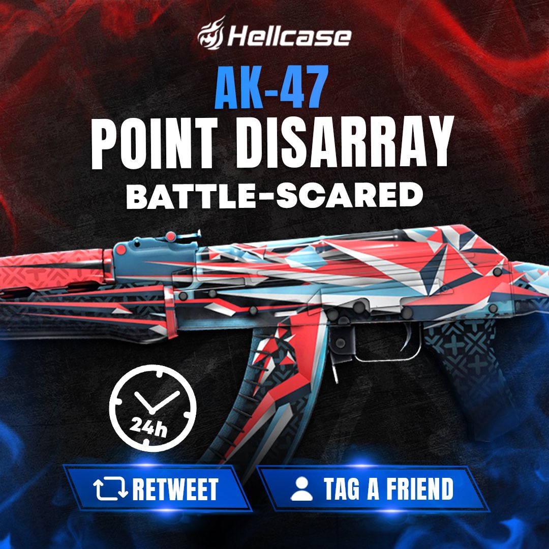 hellcase's tweet photo. 🎁 FAST GIVEAWAY 🏁

👇 Tag Your Best Friend &amp; Like
🚀 Follow us
🔥 Retweet this post
😎 The winner of the previous giveaway is @bitnerL 

#hellcase #csgo #cs2 #csgoskin #csgoskins #csgoskinsgiveaway #csgocases #csgocase #hellcasegiveaway #csgoskinsfree #csgoskinsgiveaway https://t.co/S58oXOlGja