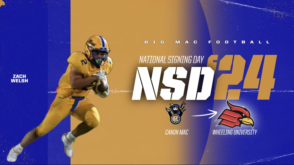 BigMacsFootball's tweet photo. Congrats @zachwelsh34 on NSD 24! https://t.co/ThYFJRiTZm
