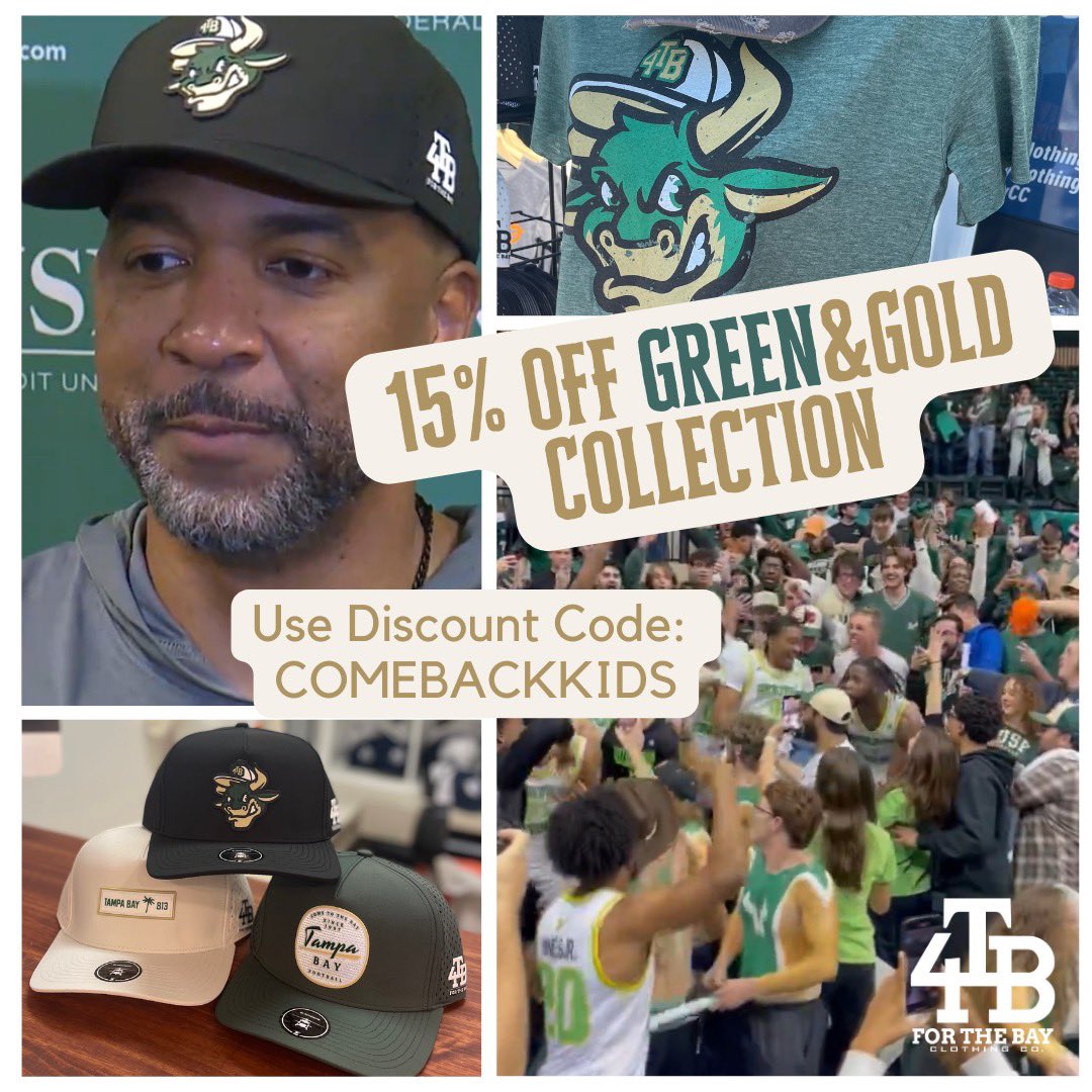 What a Comeback Tampa Bay! Celebrate and grab yourself some new 🤘swag and Save 15% today with code: COMEBACKKIDS Appreciate @sunsetAMIR Always repping For the Bay! #FortheBay